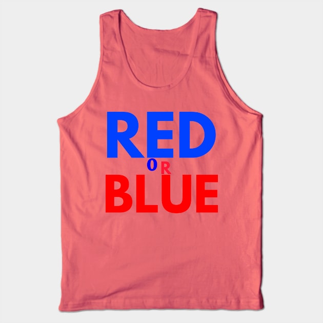 red or blue Tank Top by FromBerlinGift